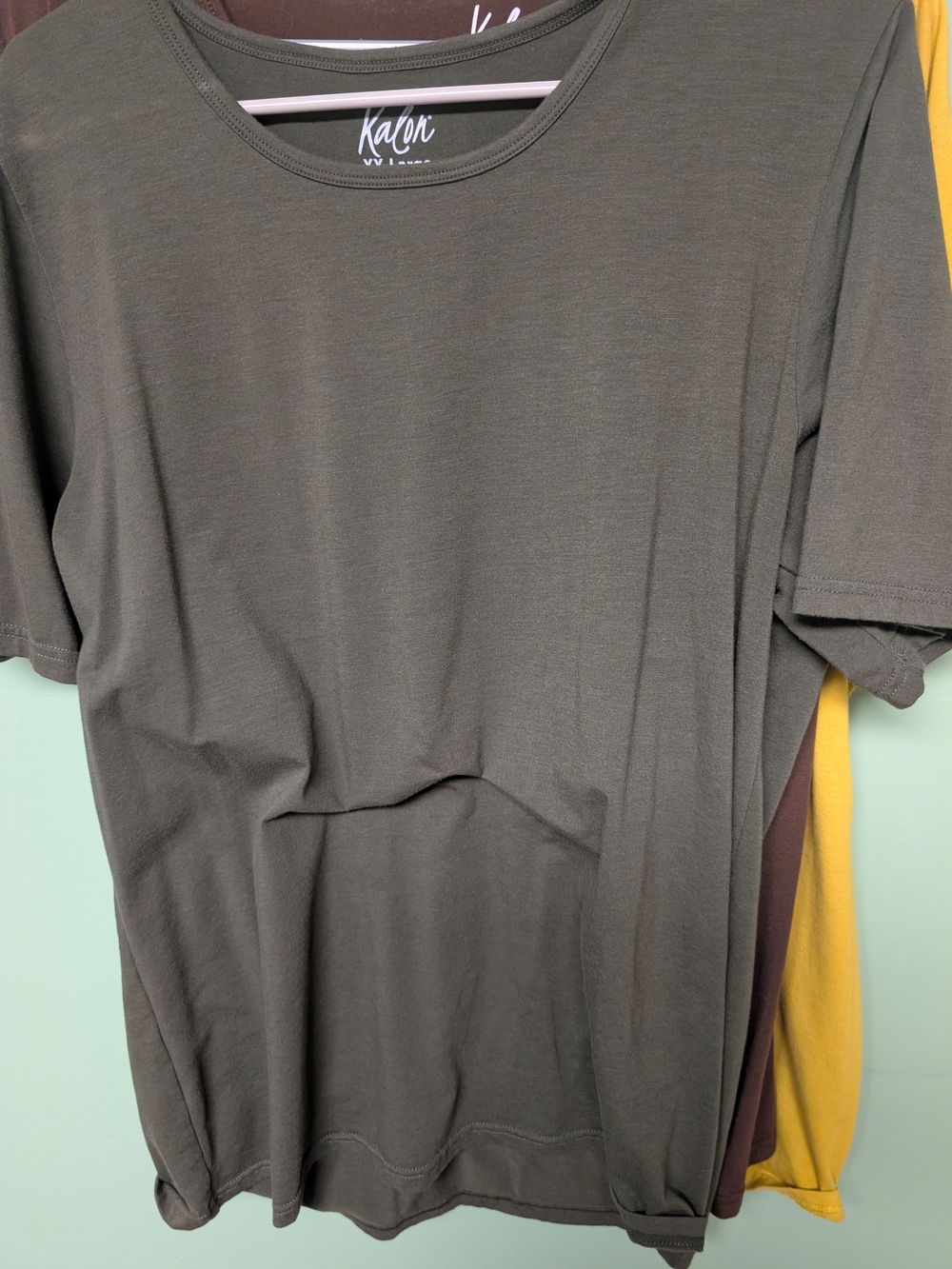 Kalon Studios Olive Green Short Sleeve Crew Tee (Women) - 5 Shirts